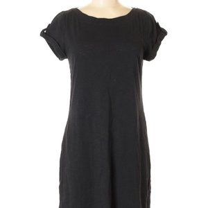 Banana Republic Factory Black T-Shirt Dress